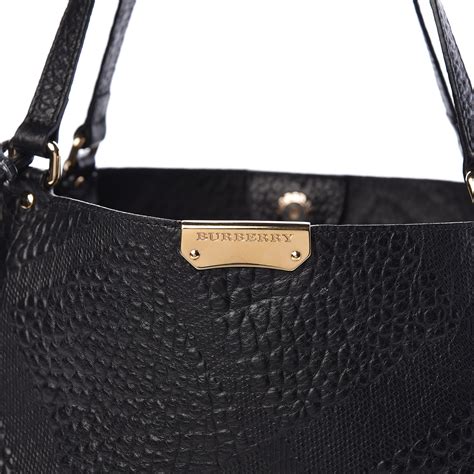 BURBERRY Signature Grain Calfskin Check Embossed Small 